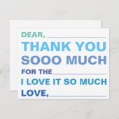 子どもの入力サンキューカード (正面/裏面)