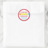 子どもの内部にエピネフリンを注入するアレルギー ラウンドシール (バッグ)