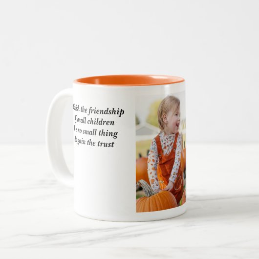 子どもの友情 ツートーンマグカップ (正面左)