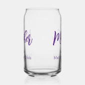 子どもの名前で愛される母紫の台本 ガラス缶 (右)