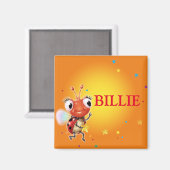 子どもの名前のレディバグ冷蔵庫用マグネット マグネット (正面/裏面)