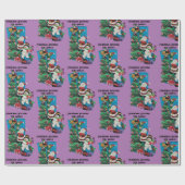 子どもの名前をパーソナライズするためのクリスマスストッキング ラッピングペーパー (フラット)