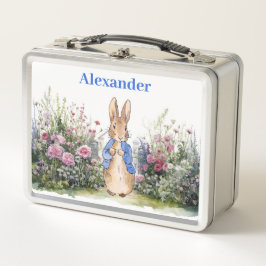子どもの名前をパーソナライズするピーター・ザ・ウサギ メタルランチボックス