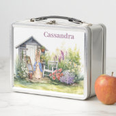 子どもの名前をパーソナライズするピーター・ザ・ウサギ メタルランチボックス (インサイチュ)