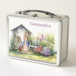 子どもの名前をパーソナライズするピーター・ザ・ウサギ メタルランチボックス