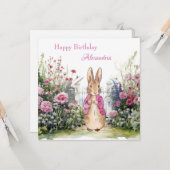 子どもの名前をパーソナライズするピーター・ザ・ラビット カード (正面/裏面インサイチュ)