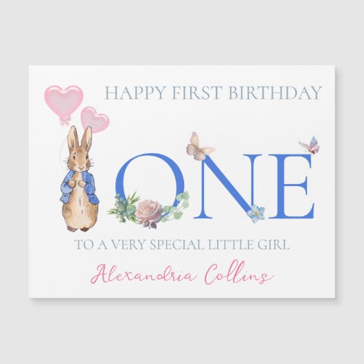 子どもの名前をパーソナライズPeter 1st誕生日 (正面)