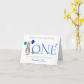 子どもの名前をパーソナライズPeter 1st誕生日 カード (黄色い花)