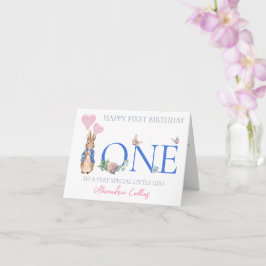 子どもの名前をパーソナライズPeter 1st誕生日 カード