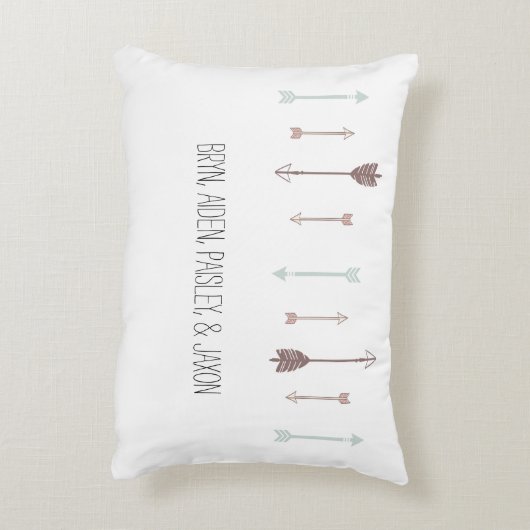 子どもの名前聖なる書物、 経典の矢印付き詩 アクセントクッション (裏面(縦))