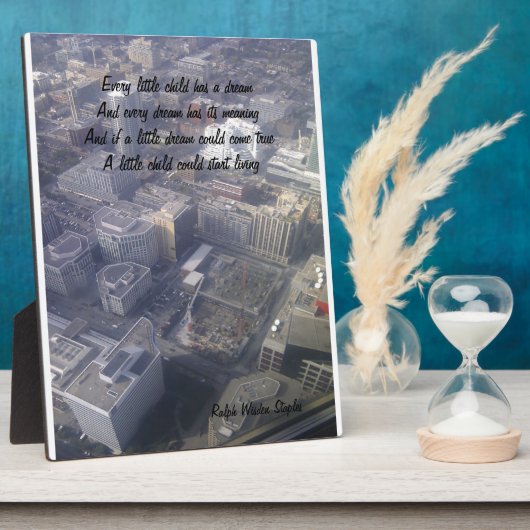 子どもの夢 フォトプラーク (側面)