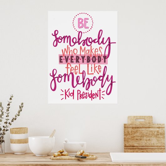 子どもの大統領のポスター引用文 ポスター (キッチン)