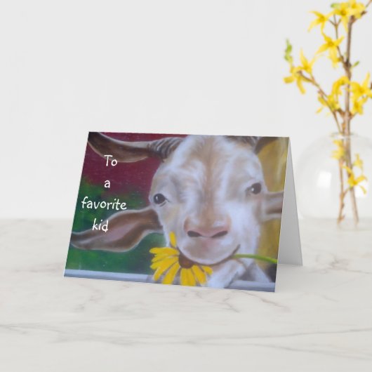 子どもの娘お気に入りの カード (黄色い花)