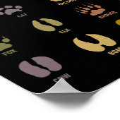 子どもの子ども野生動物が子どもの跡を追学う ポスター (角)