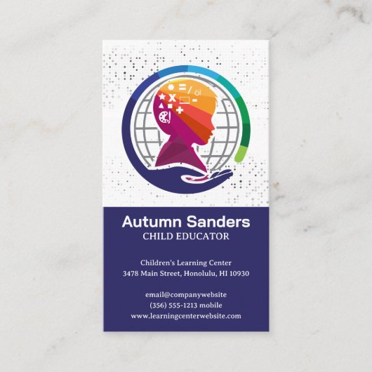 子どもの学習と教育 名刺 (正面)