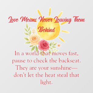 子どもの安全リマインダー ウィンドウサイン