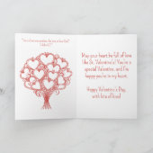 子どもの宗教色のページのバレンタイン シーズンカード (内部)