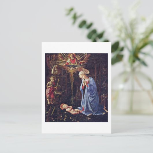 子どもの崇拝と聖ベルナール ポストカード (スタンド正面)