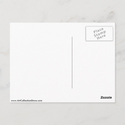 子どもの崇拝と聖ベルナール ポストカード (裏面)