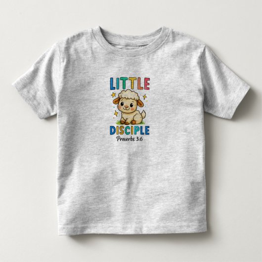 子どもの弟子 箴言 3:6 トドラーTシャツ (正面)
