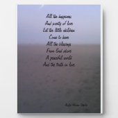 子どもの恵み板 フォトプラーク (正面)