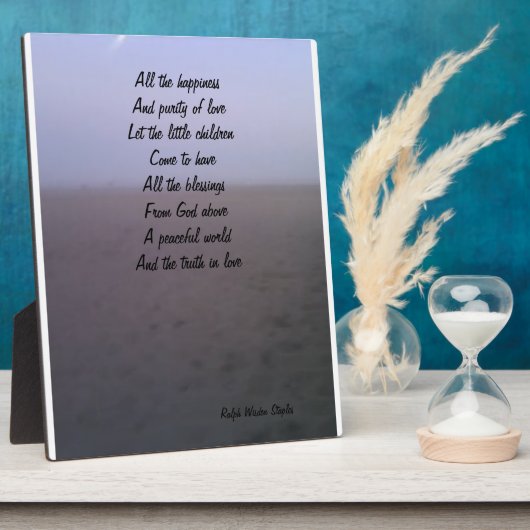 子どもの恵み板 フォトプラーク (側面)