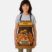 子どもの感謝祭かわいいトルコのインスピレーション エプロン (インサイチュ)