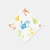 子どもの手刷り スタンダードカクテルナプキン (角)