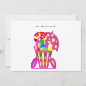 子どもの招待状と誕生パーティー 招待状 (裏面)