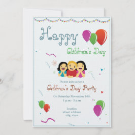 子どもの日のパーティの招待状カード 招待状