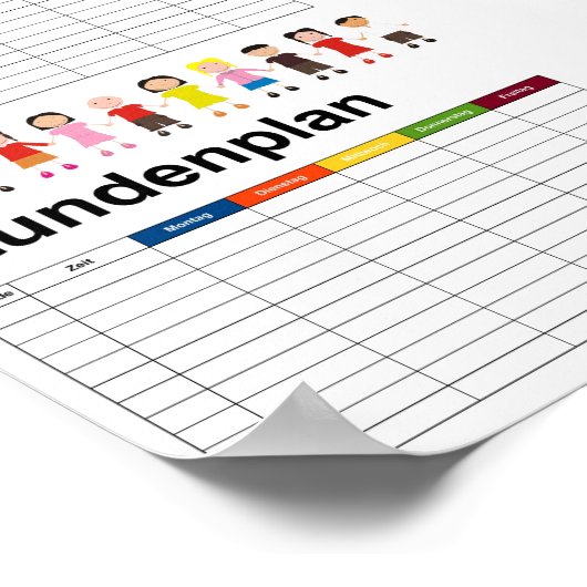 子どもの時刻表 ポスター (角)