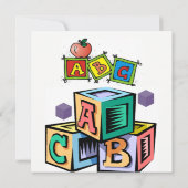 子どもの最初のベビー誕生日の招待 招待状 (裏面)