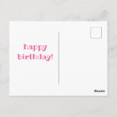 子どもの最初の40年間が最も難しい ポストカード (裏面)