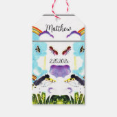 子どもの本のしおり、かわいいプレゼントラベル|過去記事 ギフトタグ (正面)