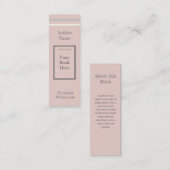 子どもの本又は恋愛のしおり スキニー名刺 (正面/裏面)
