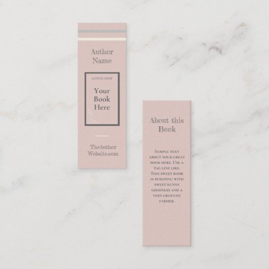 子どもの本又は恋愛のしおり スキニー名刺 (正面/裏面)