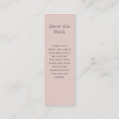 子どもの本又は恋愛のしおり スキニー名刺 (裏面)