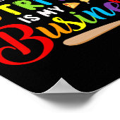 子どもの栄養は私のビジネスにかわいいリンゴに戻る ポスター (角)