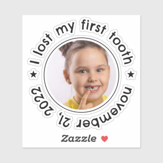 子どもの歯失ったの節目 シール (シート)