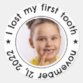 子どもの歯失ったの節目 ラウンドシール (正面)