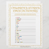 子どもの物語絵付け[金色の輝き] レターヘッド (正面/裏面)