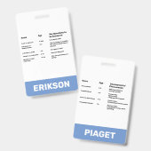 子どもの生活 子どもの発達理論学者 バッジ (正面＆裏面)