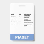 子どもの生活 子どもの発達理論学者 バッジ (裏面)