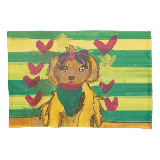 子どもの絵"キッズアート" 枕カバー (正面)