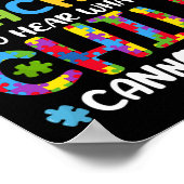 子どもの自閉症意識を聞くための特別先生 ポスター (角)