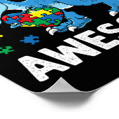 子どもの自閉症違うは恐竜素晴らし自閉症 ポスター (角)