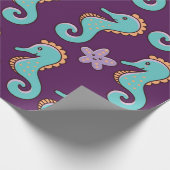 子どもの航海のシームレスなシーウマ  ラッピングペーパー (角)