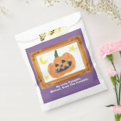 子どもの芸術作品で宝物を作る | カボチャ フェイバーバッグ (封をした状態)