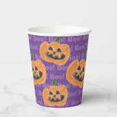 子どもの芸術作品で宝物を作る | カボチャ 紙コップ (裏面)