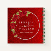 子どもの芸術作品のクリスマスメモリーブック ノートブック (裏面)